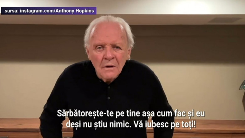 Mesajul lui Anthony Hopkins, la 47 de ani de când a renunțat la alcool: „Într-o lume plină de ură, fiți blânzi cu voi”